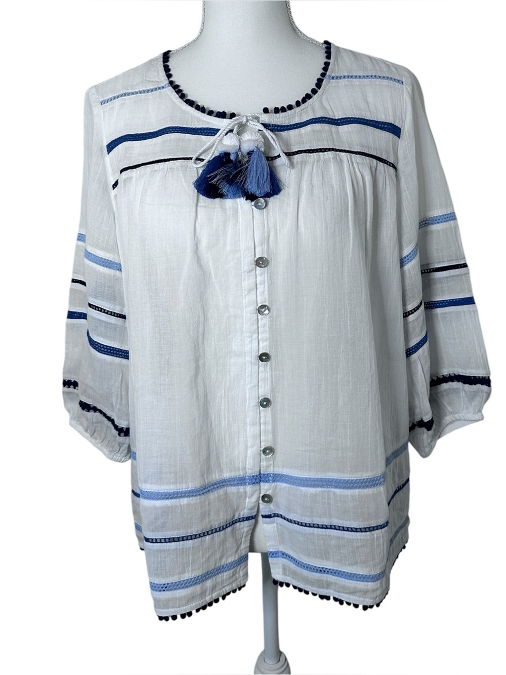 NWOT - J. Jill gauze blouse